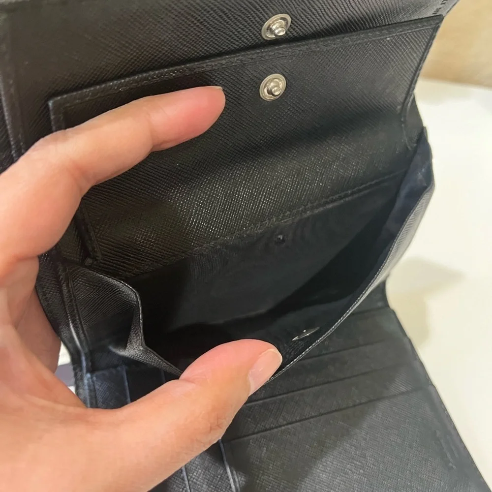 PRADA TESSUTO BLACK NYLON WALLET - Picture 11 of 15